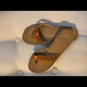 Tan Roxy sandals